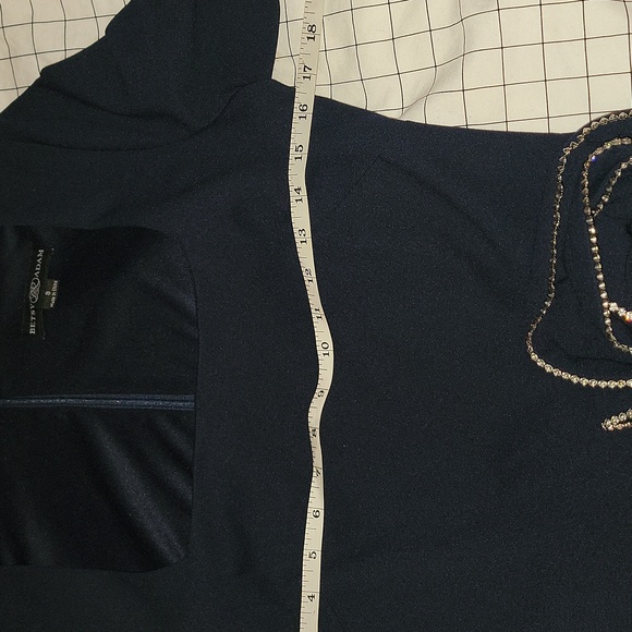 Adam Blue Dress with Silver Accents - Picture 8 of 10